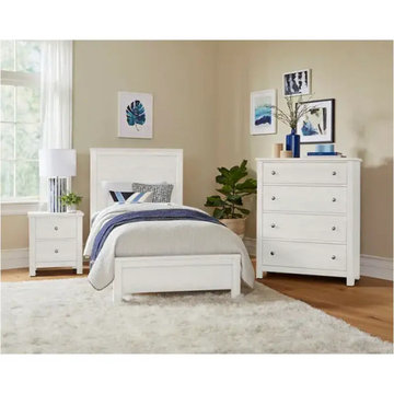 16-331 Vaughan Bassett Furniture Fundamentals - White Twin Bed