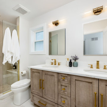 Bernard Bathroom Remodel: Neutral Modern Oasis
