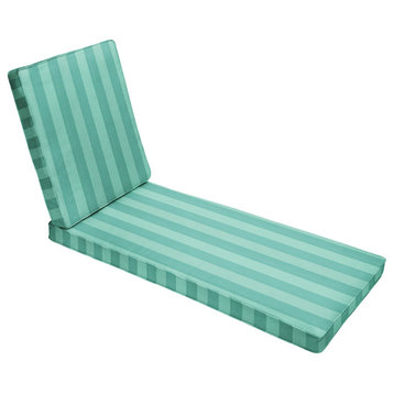 Sorra Home Preview Lagoon Outdoor/Indoor Chaise Lounge Cushion 79in x 25in x 3in