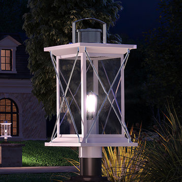 Luxury Colonial Outdoor Post/Pier Light, Stainless Steel, UHP1220