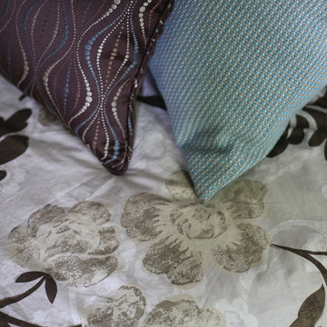 Classic master bedroom linens
