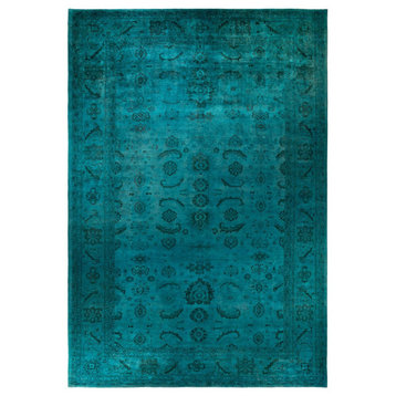 Vibrance, One-of-a-Kind Handmade Area Rug Blue, 12' 6" x 18' 3"