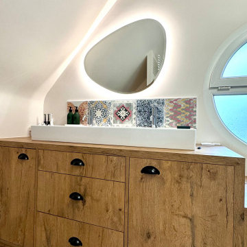 Rénovation complète d'un étage à HILLION : buanderie , salle de bain, dressing