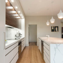 one point perspective kitchen/bath