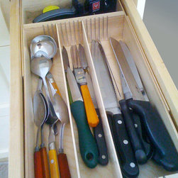 Orderly Drawer adjustable maple full-drawer custom inserts - Kitchen Drawer Organizers
