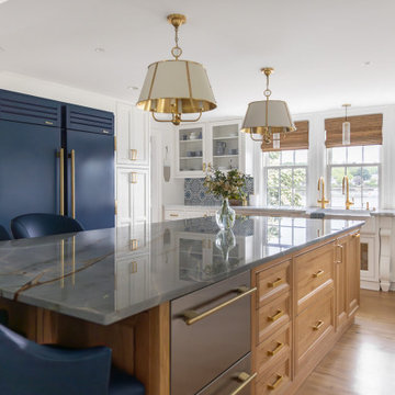 Elegant New England Nautical Kitchen