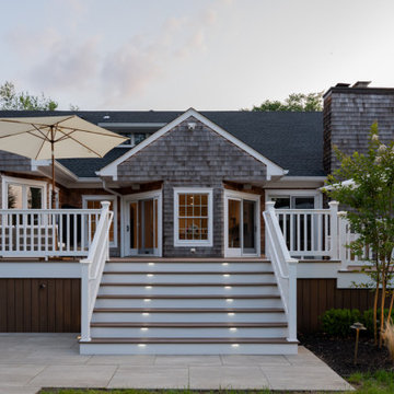 Rumson NJ: Inground Pool, Deck, Outdoor Kitchen, Outdoor Shower, Landscape, Shed