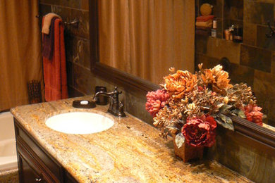 Bathroom - mediterranean bathroom idea in Phoenix