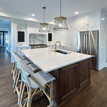 Island-Forward Gourmet Kitchen with Hidden Scullery