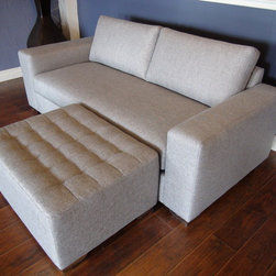 Love Seat w/ Ottoman - Sofas