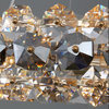 Lamponi Crystal Modern Chandelier, Diameter 24"