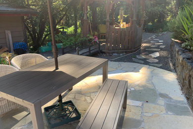 Inspiration for a zen patio remodel in Other