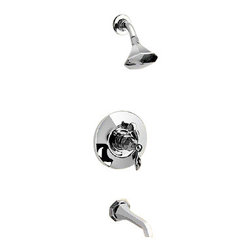 Graff - Graff Hexagonal Pressure Balance Tub and Shower Set - G-7160-LM14-OB - Tub And Shower Faucet Sets
