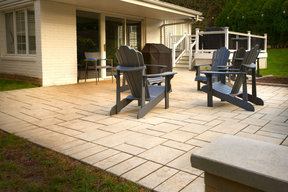 Front yard and Backyard Patio Design Pikesville