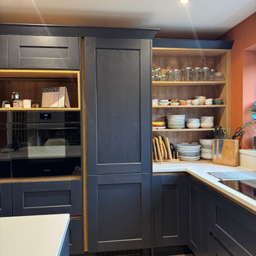 A Shaker-Style Kitchen With A Handleless Design