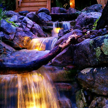 LED lighting for ponds and waterfalls