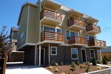 Contemporary exterior home idea in Seattle