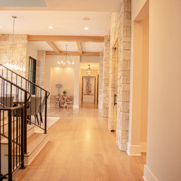 Dazzling Wainscoting and Ceiling Beams