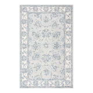 Safavieh MLP536L Tappeto Runner In Lana Fatto A Mano – Colore Azzurro/Avorio – 76x176 Cm – Design Transizionale Con Medaglioni