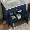 Polaris Bathroom Vanity, Single Sink, 30", Monarch Blue, Freestanding