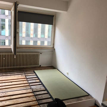 Günstige Unterkonstruktion durch Europaletten