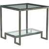 Bonaire Square End Table - Argento