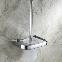 Modern Design Wall Mount Toilet Brush Holder With Shelf TCB7404 - Bathroom Accessories