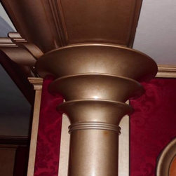 Home Theater in Newport Beach - Columns And Capitals