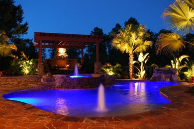 This is an example of a tropical pool in Orlando.