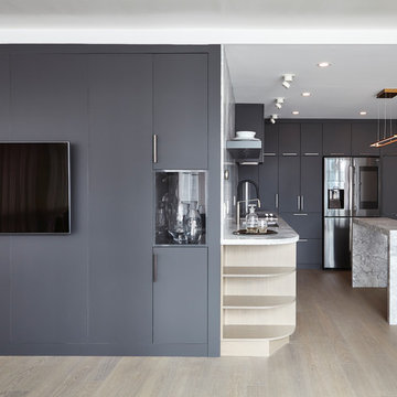Rich Grey Tones in a Modern Condo