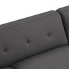 Emerald Home Remix 2-Piece Sectional, Charcoal Gray