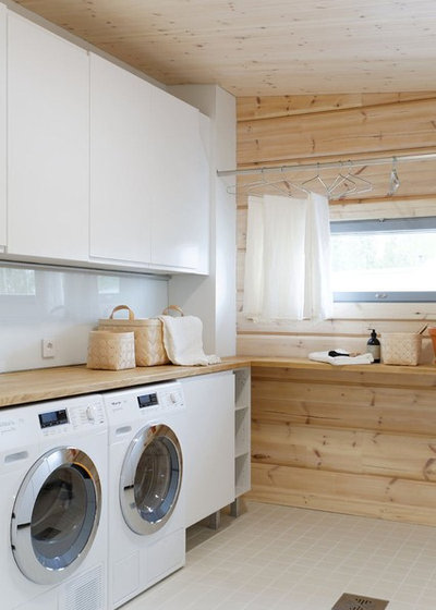 Scandinavian Laundry Room by Kontio Aquitaine