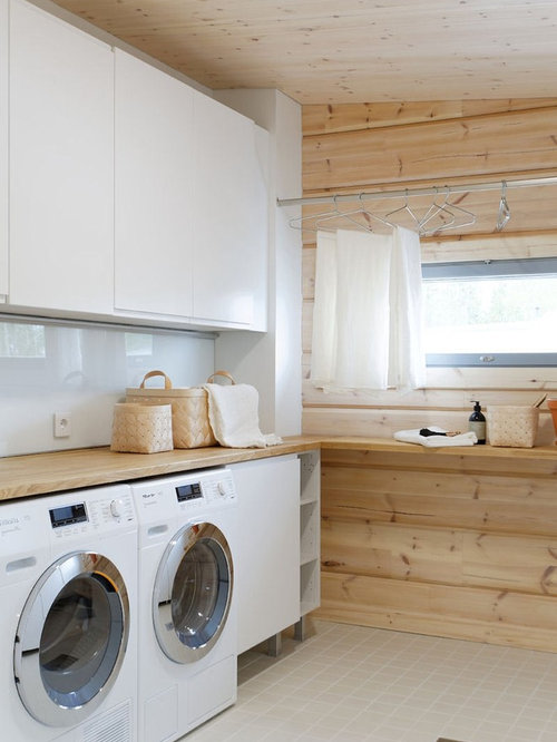 Top 30 Scandinavian Laundry Room Ideas & Decoration Pictures | Houzz