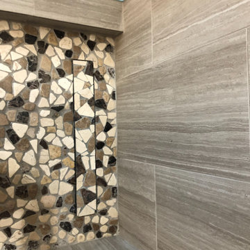 Shower Pan Replacement with Linear Drain