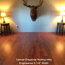 Character Hickory Engineered Sedona Red Stained - Engineered Wood Flooring