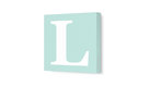 Letter L Stretched Wall Art, Sea Green