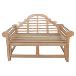 Seven Seas Teak - Teak Wood Marlborough Outdoor Patio Bench, 4 Foot - The teak Marlborough bench is one of our most popular designs for good reason.  Based on the style of 20th century architect Sir Edwin Lutyens, these benches have an elegant, classical design that's symmetrical and and robust.  Similar benches can be found all over the world but what makes ours stand apart is the solid teak wood construction and 304 grade stainless steel hardware.