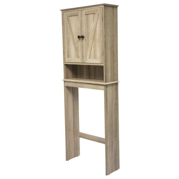 Dune Farmhouse Over the Toilet Bathroom Storage Cabinet, Brown