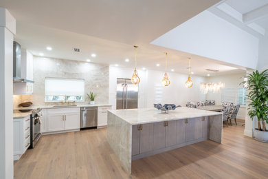 Inspiration for a contemporary kitchen remodel in Miami