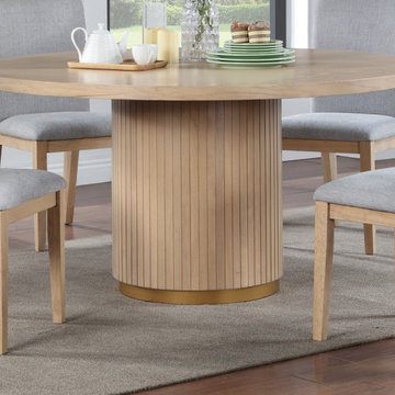Caspian Oak Finish 59" Dining Table