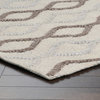 Thackery Hand-Woven Wool Area Rug, Cream, Mocha And Gray, 8'x10'