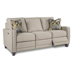 Makenna Duo Reclining Sofa by La-Z-Boy shown in Dove - Products