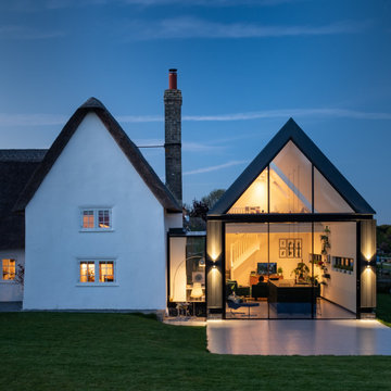 Listed Building repairs and contemporary extension  Great Eversden
