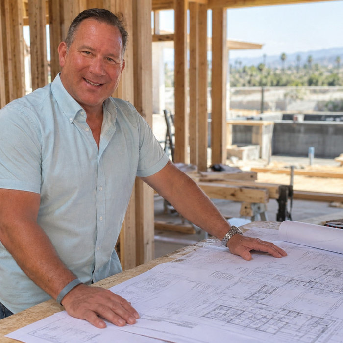 Todd jobsite blue shirt