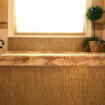 Glass and Stone Master Bathroom