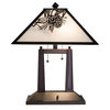 20H Winter Pine Table Lamp