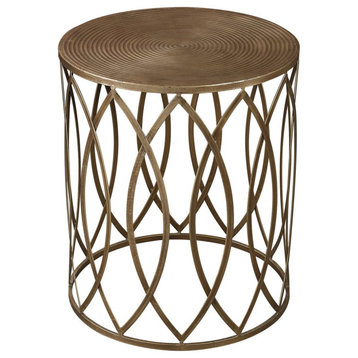 Donat Accent Table In Gold Leaf