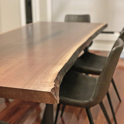 Walnut Single Slab Table #394 - Dining Tables