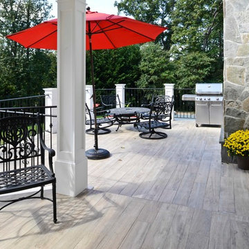 Exterior Remodel Turns Home Backyard into Gorgeous Retreat in Great Falls, Va
