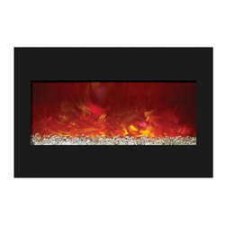 Amantii Zero Clearance Electric Wall Fireplace 33" - Indoor Fireplaces